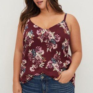 Torrid Ava Stretch Challis Tunic Cami 1x